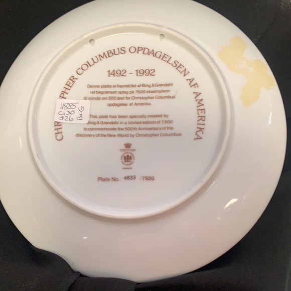 Christopher Columbus Plate - Picture 2 of 2